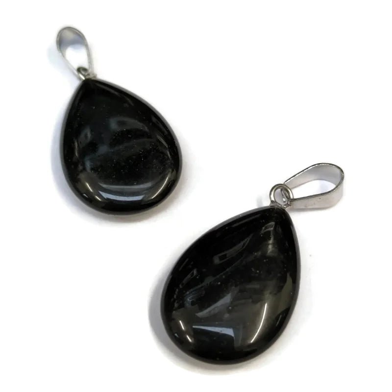 Obsidiaan Druppel Hanger natuursteen - Heren