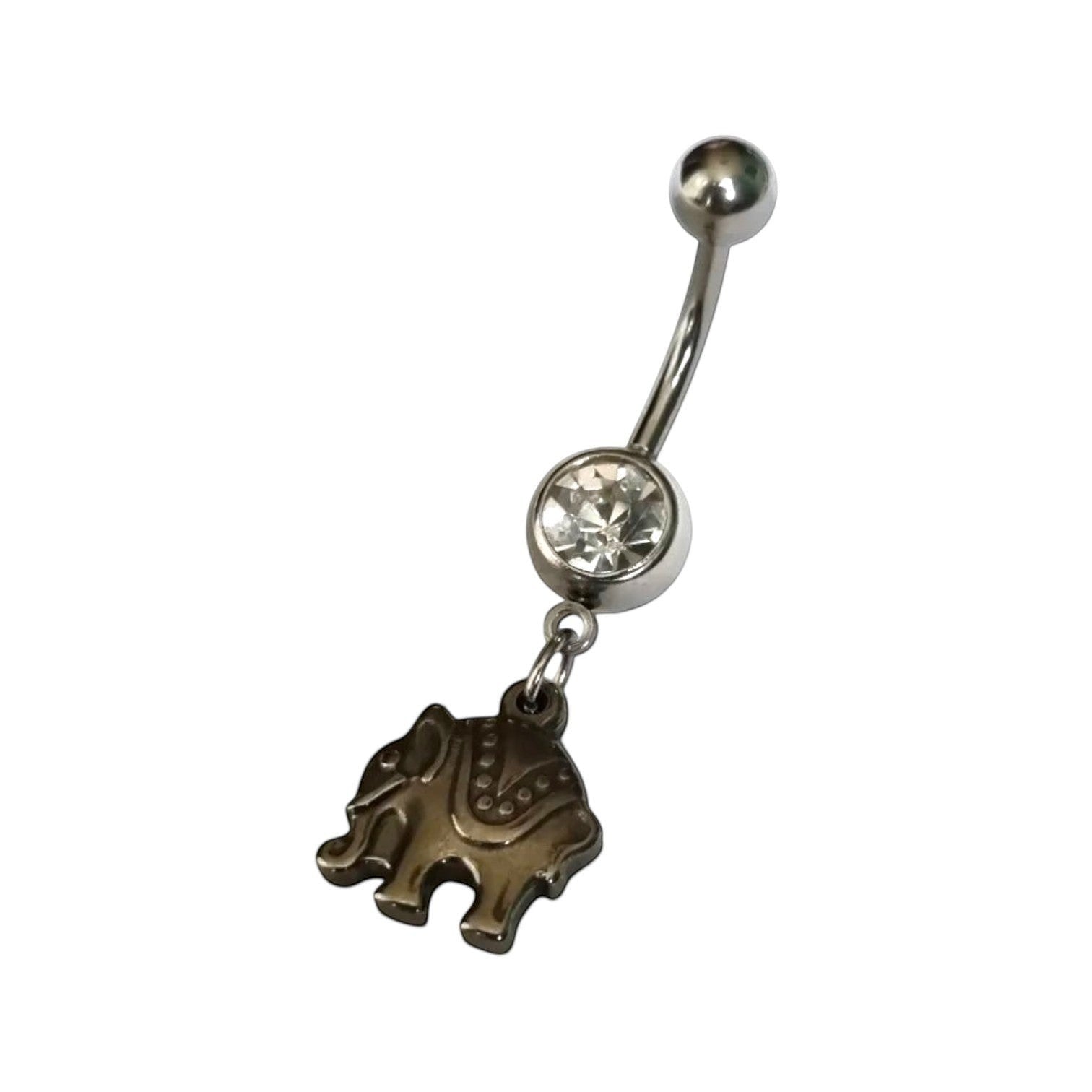 Zilveren Olifant piercing - Heren