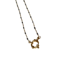 Luxe Goudkleur Navelpiercing met Zirkonia Druppelhanger - Unisex