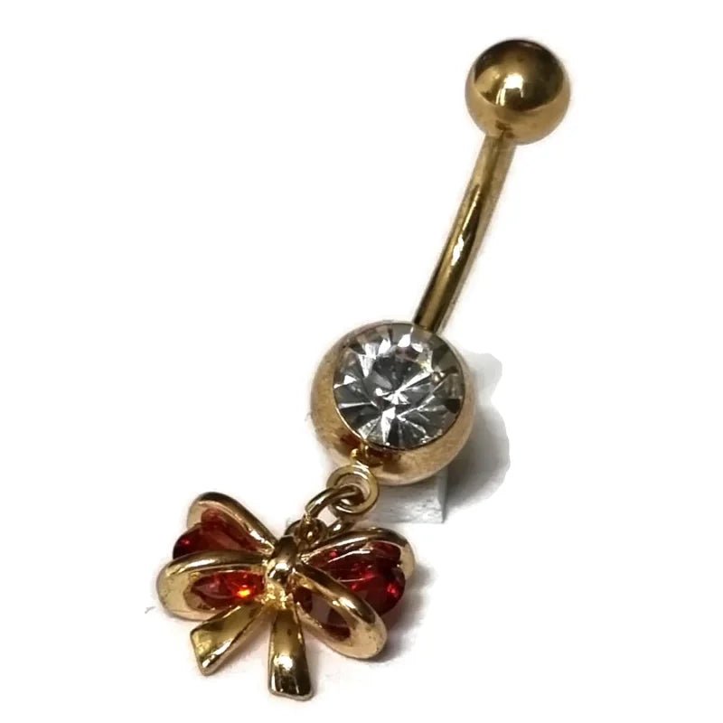 RVS Strik navelpiercing Goudkleur - Dames