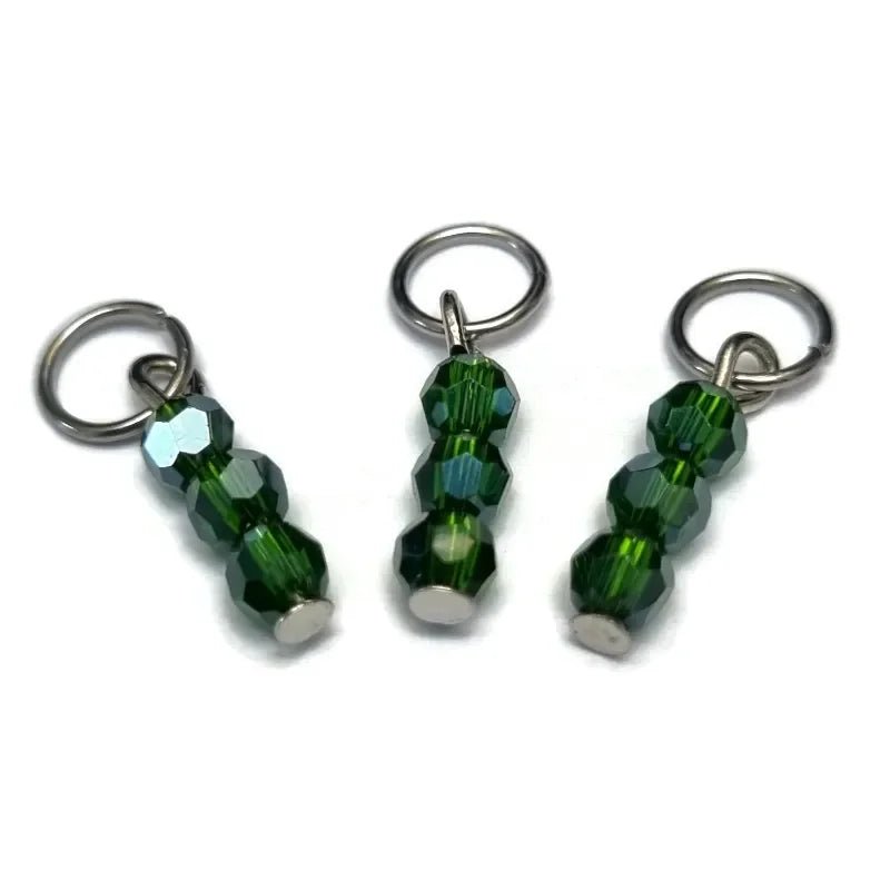 Kralen Bedeltje Fairway Groen bedelketting - Goudkleur / 3 kralen - Unisex