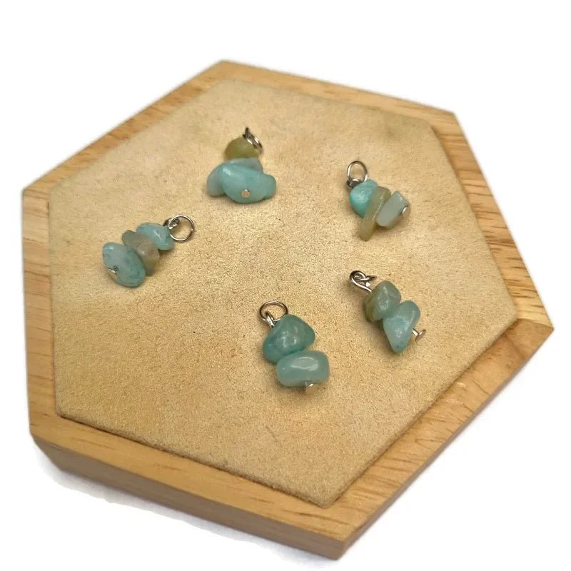 Turquoise Natuursteen Bedeltje - Goudkleur - Heren