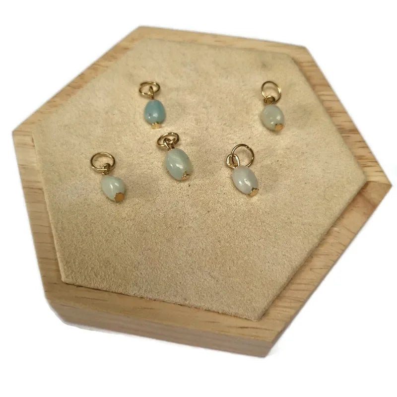 Valley Groen Natuursteen Kwarts charm - Goudkleur - Dames