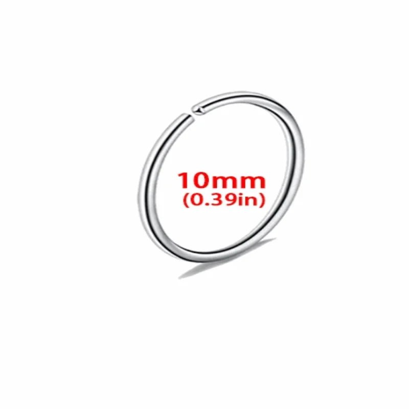 Trendy 10mm Stalen Ringetje - 10mm - Unisex