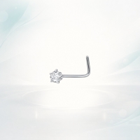 Stijlvolle Stalen Neus piercing met Zirkonia - Rond - Unisex