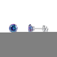 Titanium oorbellen multicolor zirkonia - 3mm -
