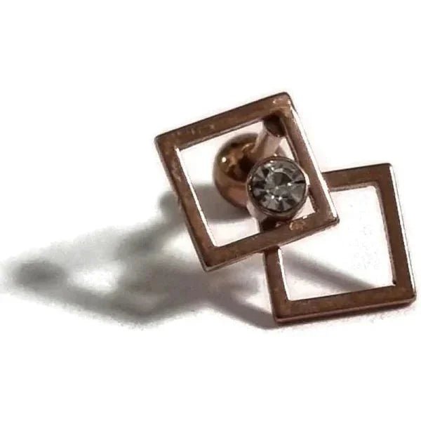 Ros&Atilde;&copy;kleurige Piercing Piercing - oorpiercing - Pijltje-Rechts-12x5.5mm - Heren