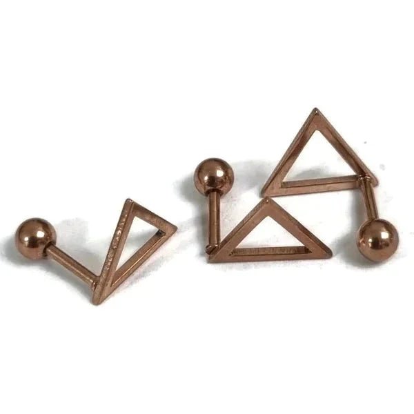 Stijlvolle Piercing Helix Piercing 6mm - Ros&Atilde;&copy;kleur met Motief - Hartje-zirkonia-8mm - U