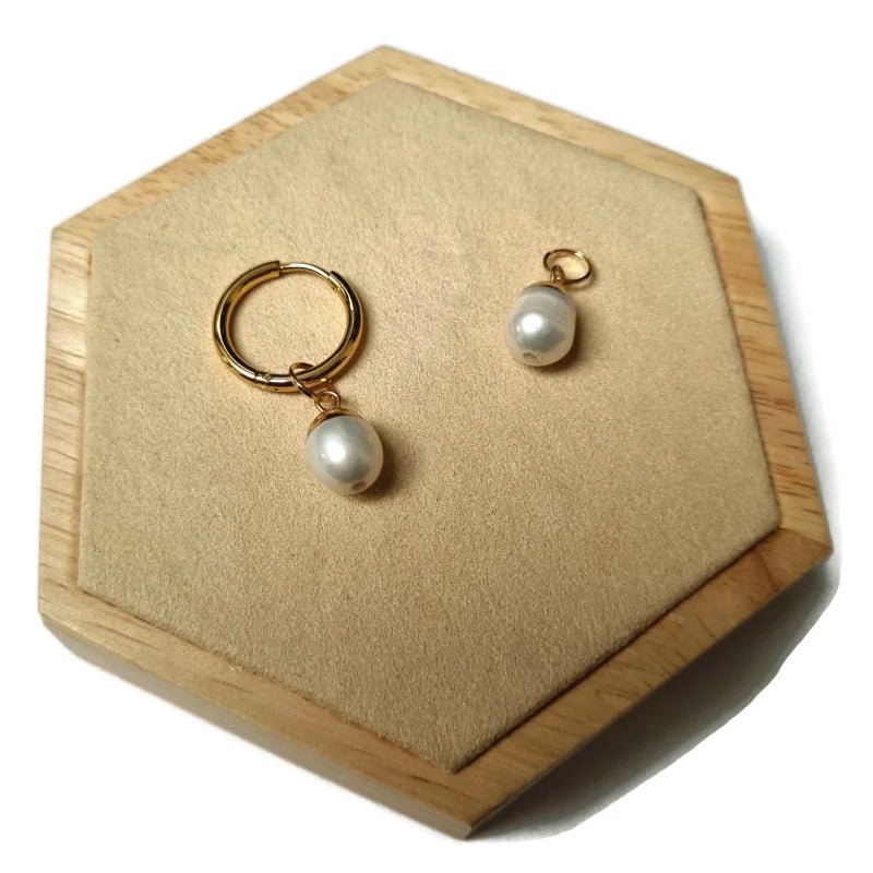Prachtige Parel Oorbedels - Goud & Zilver Opties - Goudkleur - Unisex