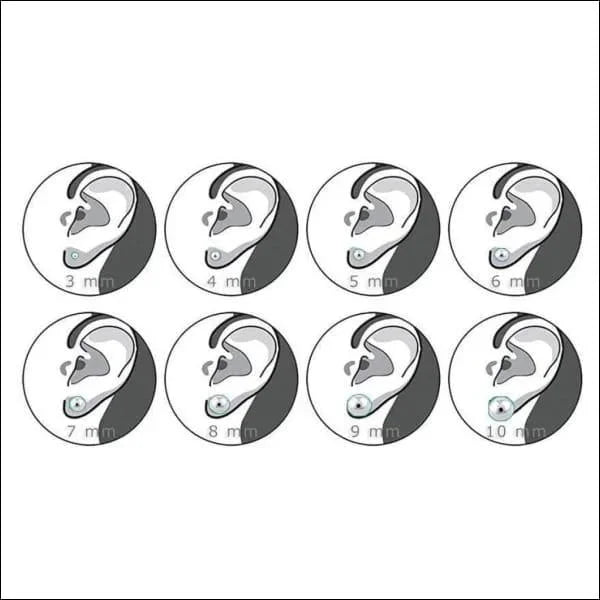 Stalen Doodshoofd Oorbellen - Goudkleurig-9x6mm -