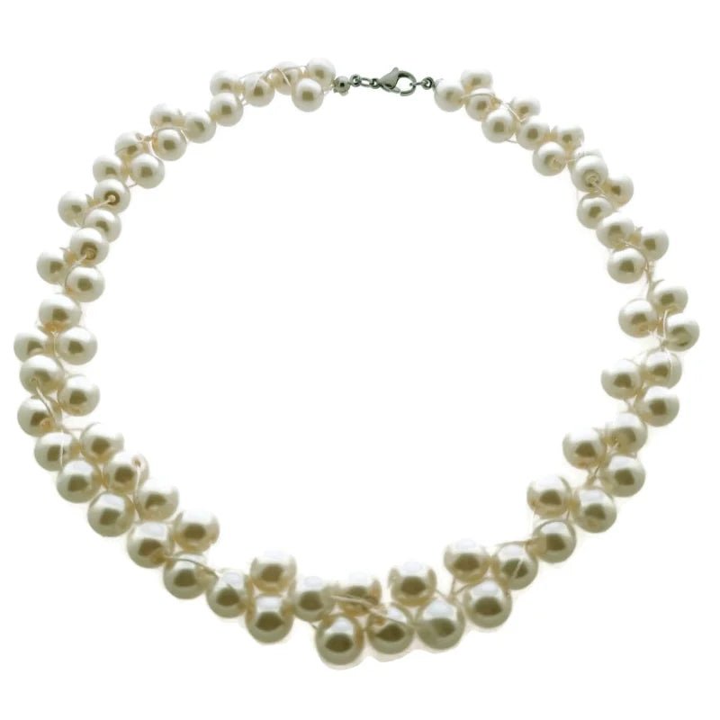 Cre&Igrave;&euro;mewitte Parel Ketting 40cm - 40cm - Dames