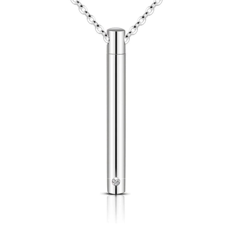 Stalen Cilinder Ashanger met Asbewaaroptie - Ros&Atilde;&copy;kleur-4x0.8cm - Heren