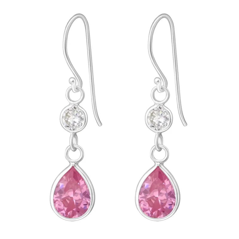 Roze Zirkonia Oorbellen voor Speciale Gelegenheden -