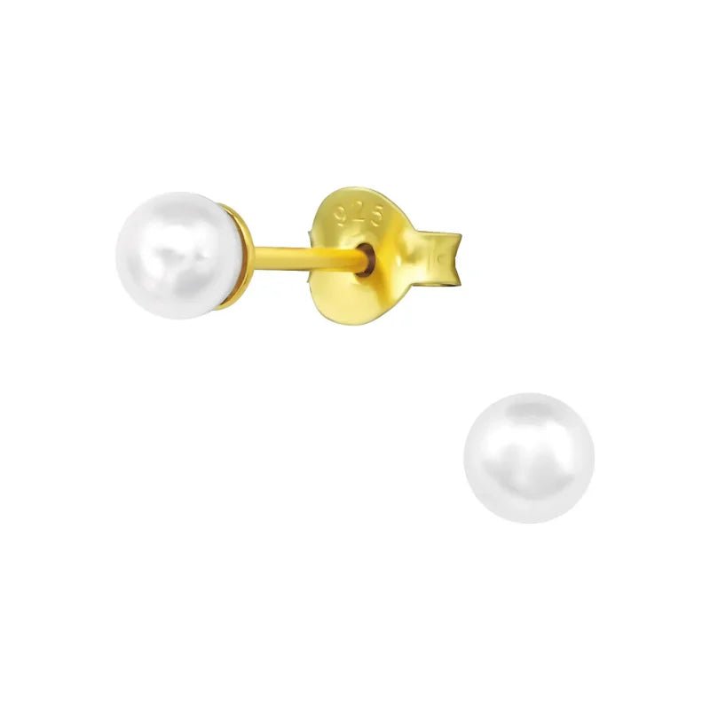 Elegant Zilveren Parel Oorbellen -