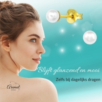 Elegant Zilveren Parel Oorbellen -