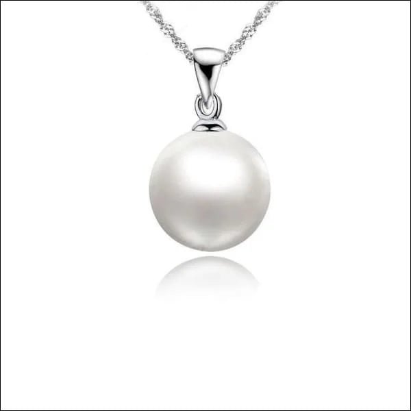 Elegante Zilveren Dames Halsketting met Parel - Roze - Dames