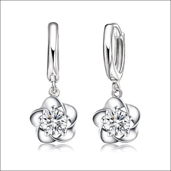 925 Zilveren Oorringen - Elegante Hoepels - Rond/Zirkonia/12mm -