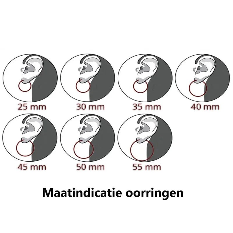 Zwarte Kraal Stalen Oorbellen - Aramat Jewels -