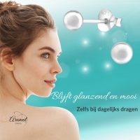 Zilveren Bolletjes Oorbellen 925 Zilver -