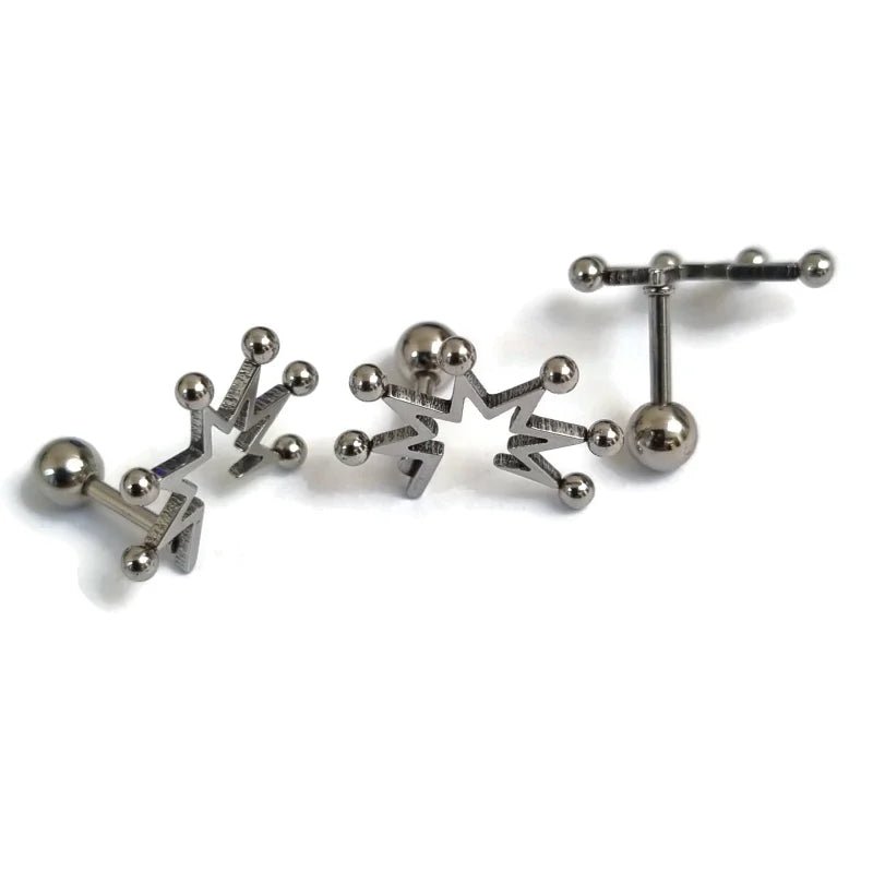 Zilverkleurige Helixpiercing Ster voor Rechts - Unisex