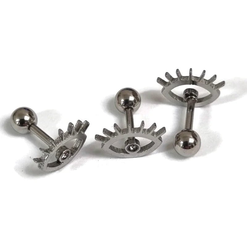 Opvallende Zilverkleurige Helixpiercing met Oog - Unisex