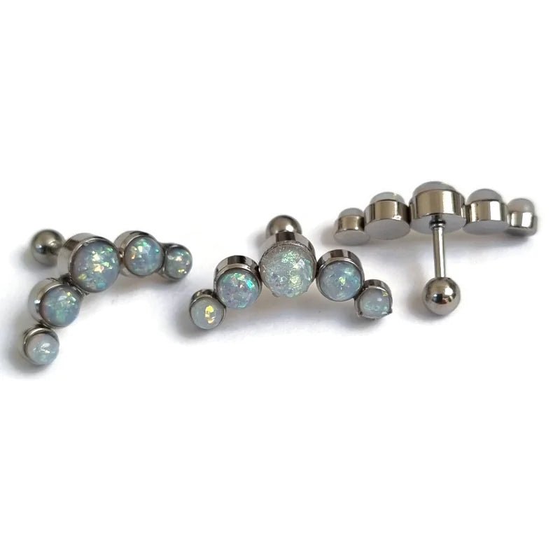 Licht Blauw Chirurgisch Stalen Helix Piercing - Unisex