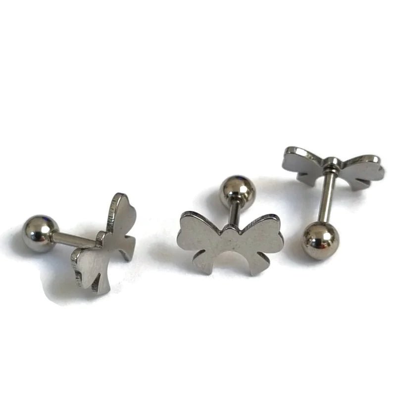 Schattige Oorbellen met Helix Piercing Strik - Unisex