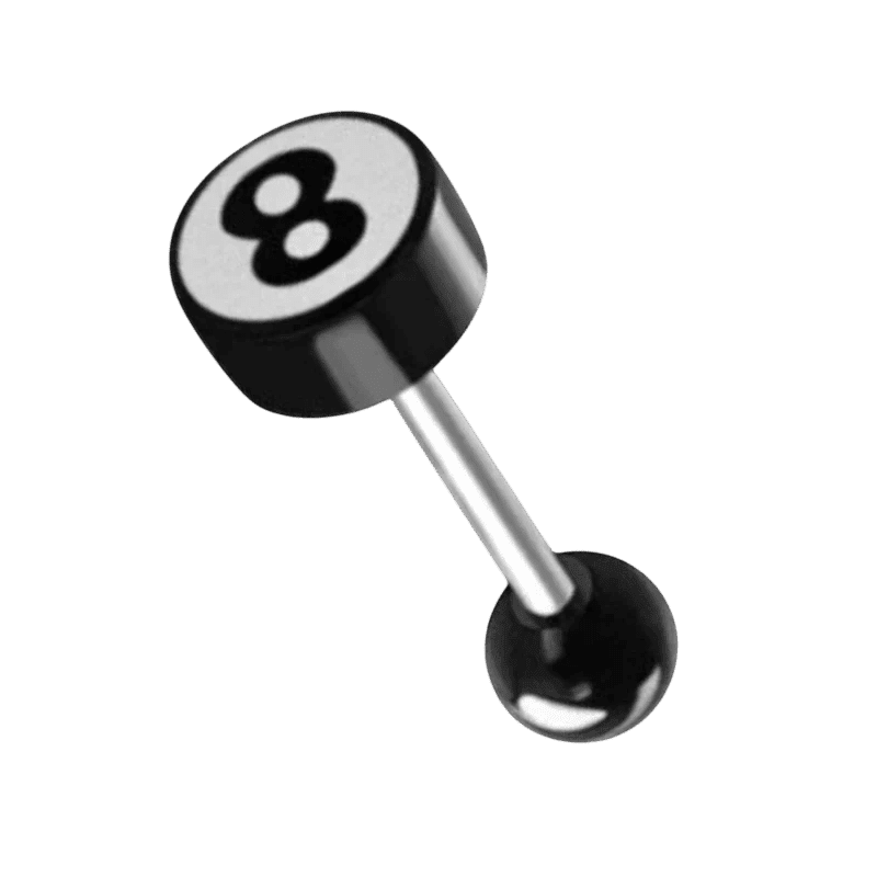 Stalen Tongpiercing logo piercing - 8 -