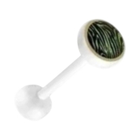 Bioplast Dierenprint Tongpiercing - Panter-Bruin -
