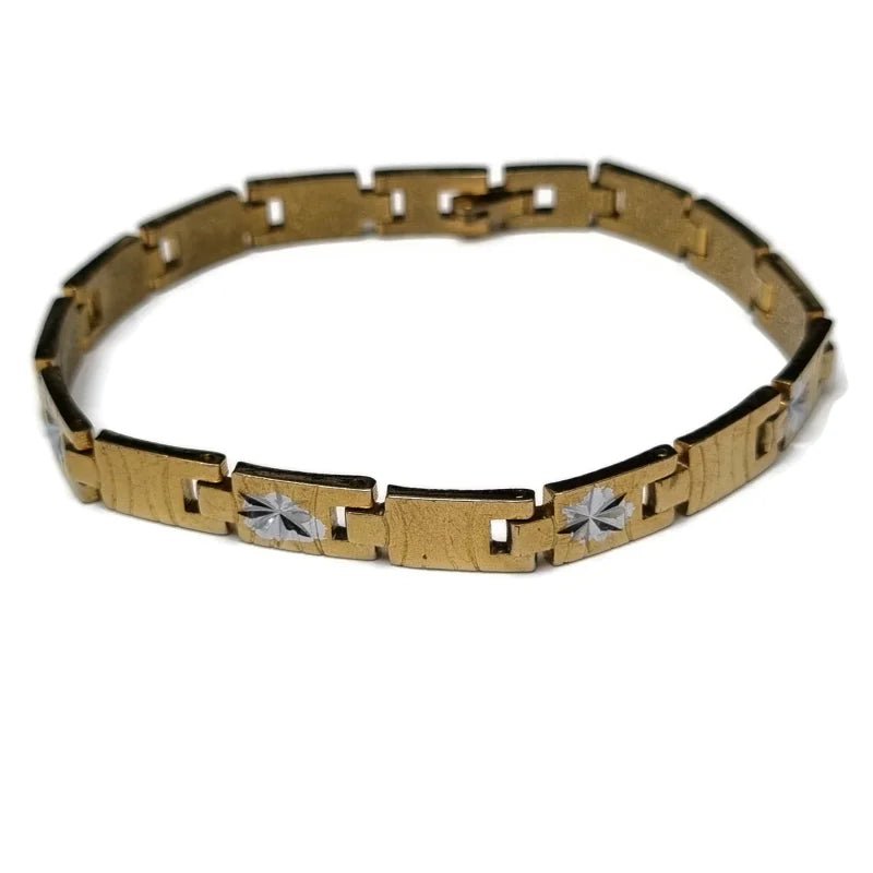 Bewerkte Rvs Armband met Sterren - Heren
