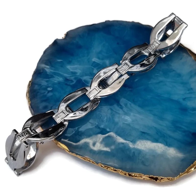 Trendy Stalen Schakel Armband - Unisex