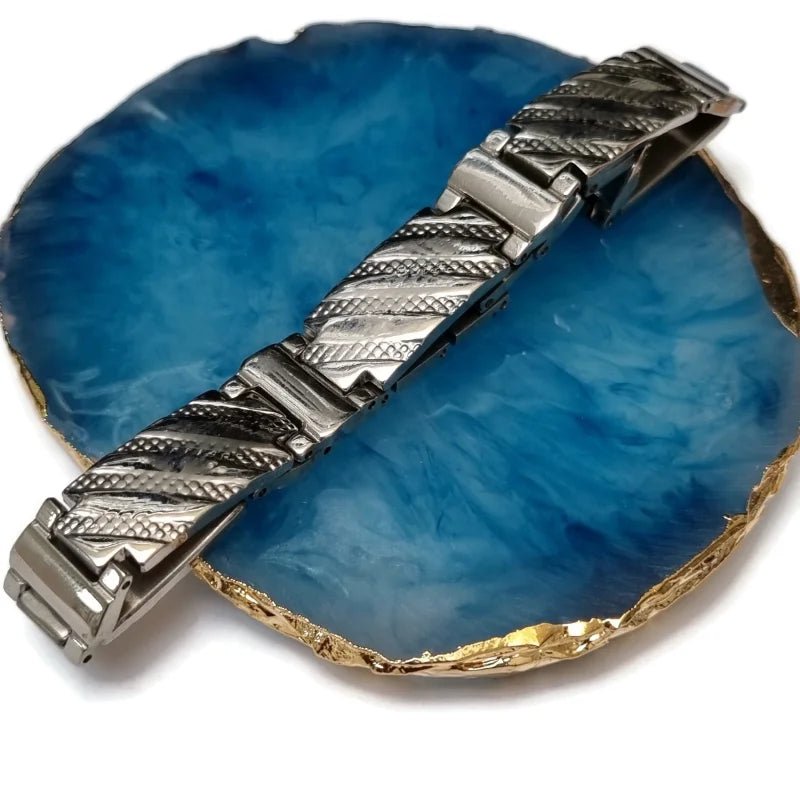 Trendy Schakel Armband voor man