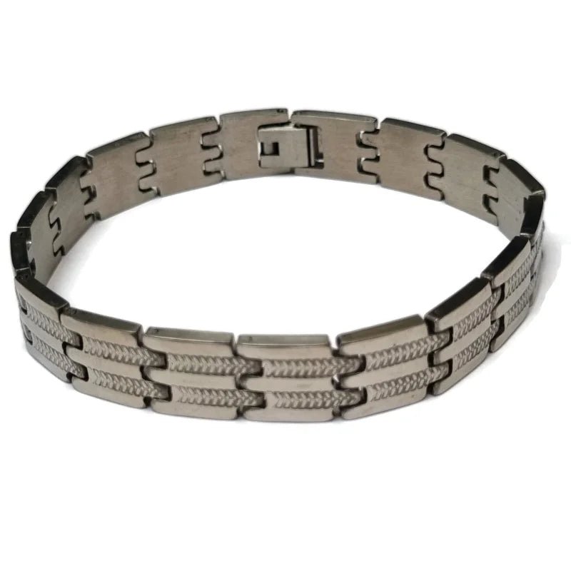 Tijdloze Stalen Schakel Armband - Unisex