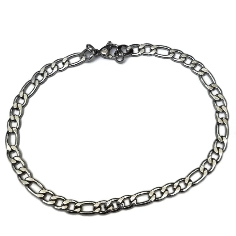 Tijdloze Stalen Figaro Armband - Heren