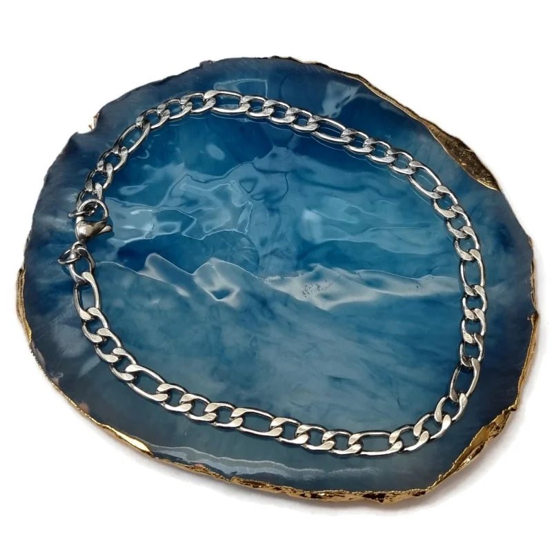 Tijdloze Stalen Figaro Armband - Heren