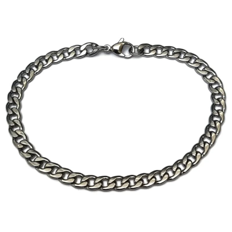 Platte Gourmet Armband van Staal