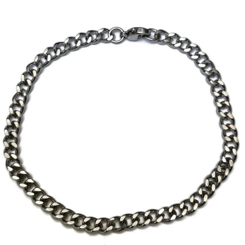 Stoere Gourmet Armband Staal in Zilver Kleur - Unisex