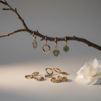 Zomerse Goudkleurige Oorbellen Set met Earcuffs -