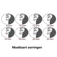 Zomerse Goudkleurige Oorbellen Set met Earcuffs -