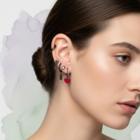 Grijze Oorbellen Set - Love is in The Air -