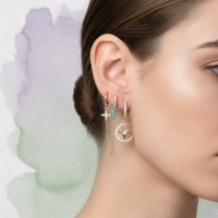 Stijlvolle Dazzly Ears Oorbellen Set -