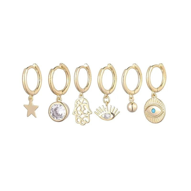 Gouden Oorbellen Set Eyes On You&acirc;&euro;&trade; van Aramat Jewels&Acirc;&reg; -