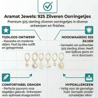 Gouden Oorbellen Set Eyes On You&acirc;&euro;&trade; van Aramat Jewels&Acirc;&reg; -