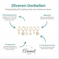 Gouden Oorbellen Set Eyes On You&acirc;&euro;&trade; van Aramat Jewels&Acirc;&reg; -