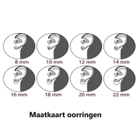 Oorbellen setje oorringen sterren -