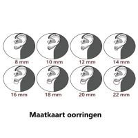 Oorbellen Set: Oorringetjes en Earcrawler Goudkleur -