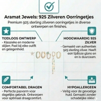 Zilveren Oorbellen Set  met Sterren -