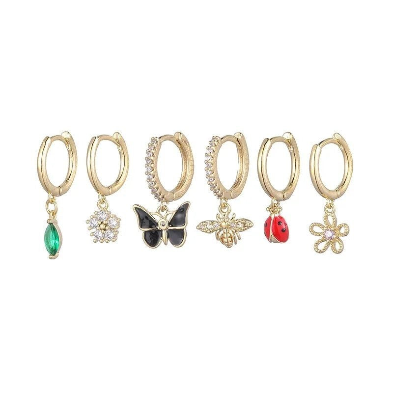 Dieren Bedel Oorringen Set -