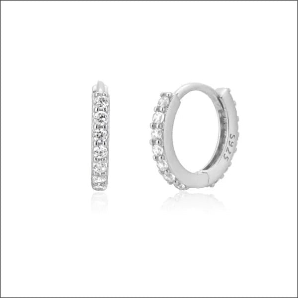 925 Zilveren Mini Oorbellen met Zirkonia 3-5mm - Kleine Studs - 7mm / Transparant -