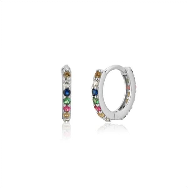 925 Zilveren Mini Oorbellen met Zirkonia 3-5mm - Kleine Studs - 9mm / Transparant -